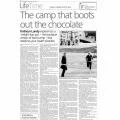 NuBeginnings weight loss boot camp features in: Weight loss boot camp kicks chocolate out of this journalist's life.